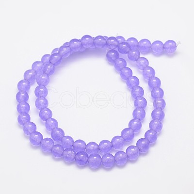 Natural & Dyed Malaysia Jade Bead Strands G-A146-6mm-A19-1