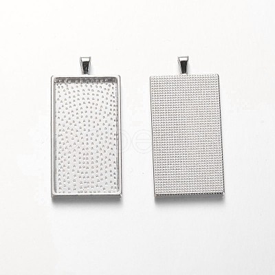 Alloy Pendant Cabochon Settings X-PALLOY-A15647-N-NF-1