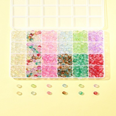 552Pcs 11 Colors Frosted Baking Paint Glass Beads DGLA-FS0001-14-1