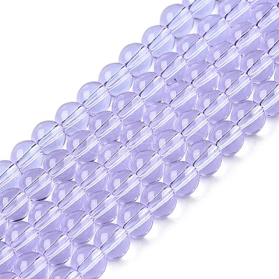 Transparent Glass Beads Strands GLAA-T032-T4mm-01-1