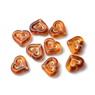 Imitation Amber Transparent Acrylic Beads X-MACR-D071-02D-1
