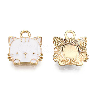Eco-Friendly Zinc Alloy Pendants X-ENAM-R051-01-03G-NR-1