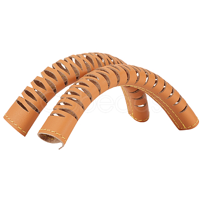 2Pcs Cowhide Leather Bag Handle Wrap DIY-WH0750-355B-1