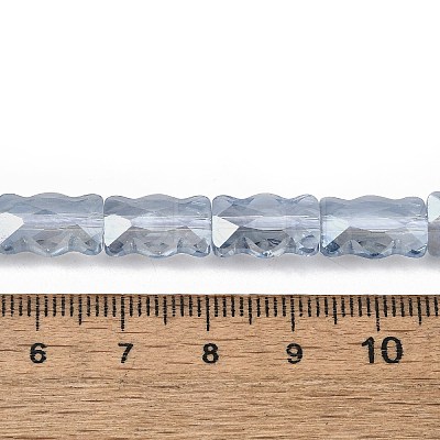Electroplate Glass Beads Strands EGLA-L045-F-PL02-1