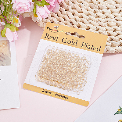 450Pcs Brass Open Jump Rings KK-BBC0026-15-1