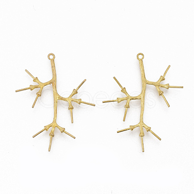 Brass Peg Bails Pendants KK-S349-231-NF-1