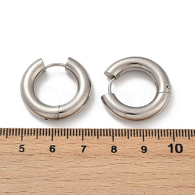 202 Stainless Steel Polishing Hoop Earrings EJEW-M106-02P-04-1