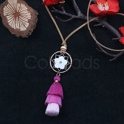 Alloy Pendant Necklaces NJEW-F270-02-1