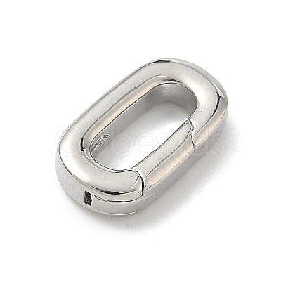 Brass Spring Gate Rings KK-G548-07A-P-1