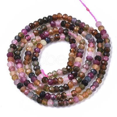 Natural Tourmaline Beads Strands G-R460-019-1