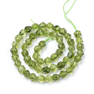 Synthetic Peridot Beads Strands G-S149-35-10mm-1