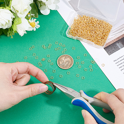 1000Pcs 304 Stainless Steel Open Jump Rings STAS-ME0003-53-1