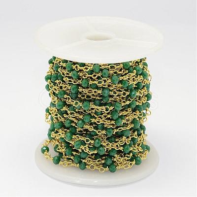 Handmade Glass Beaded Chains CHC-G311-B07-1