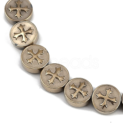 Electroplated Synthetic Non-magnetic Hematite Beads Strands G-K375-B02-08-1