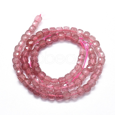 Natural Strawberry Quartz Beads Strands G-D0013-38-1
