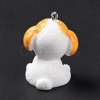 Opaque Resin Pendants RESI-E032-01P-04-1