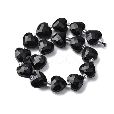 Natural Obsidian Beads Strands X-G-P570-E20-01-1