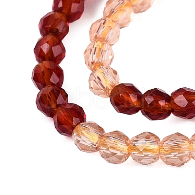 Transparent Glass Beads Strands GLAA-N074-01A-18-1