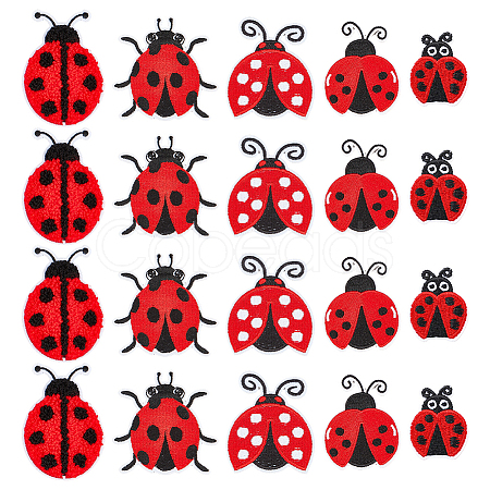 20Pcs 5 Styles Clohting Patches PATC-PH0001-76-1