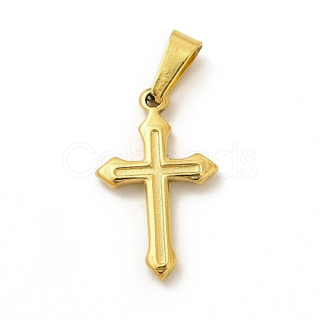 PVD Vacuum Plating 201 Stainless Steel Pendants STAS-A073-10G-1