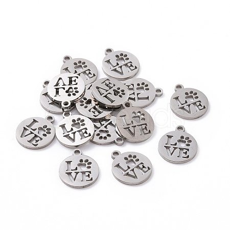 Non-Tarnish 201 Stainless Steel Charms STAS-S105-T057-1