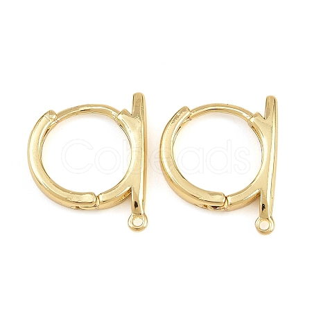 Brass Hoop Earring Findings KK-H292-38G-01-1
