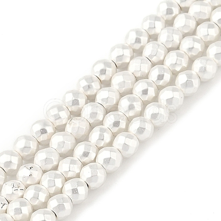 Electroplated Synthetic Non-Magnetic Hematite Beads Strands G-U003-13B-1