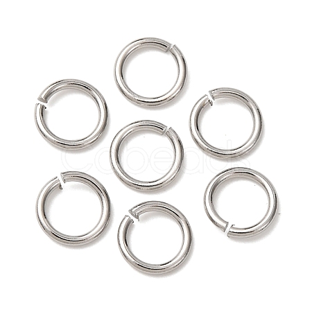 Tarnish Resistant 304 Stainless Steel Open Jump Rings STAS-N015-10-7x1mm-1