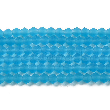 Imitate Austrian Crystal Frosted Glass Beads Strands LS-EGLA-A039-T6mm-MD19-1
