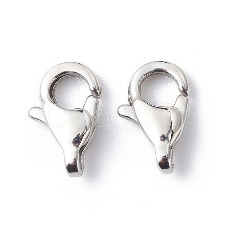 304 Stainless Steel Lobster Claw Clasps STAS-Q048-1