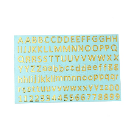Brass Self-Adhesive Picture Stickers DIY-C059-01E-1