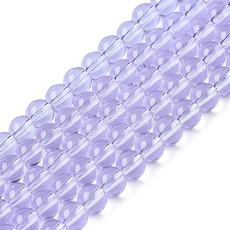 Transparent Glass Beads Strands GLAA-T032-T4mm-01-1