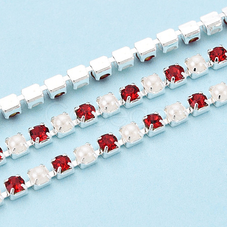 Iron Rhinestone Cup Chains CH-N005-02F-1