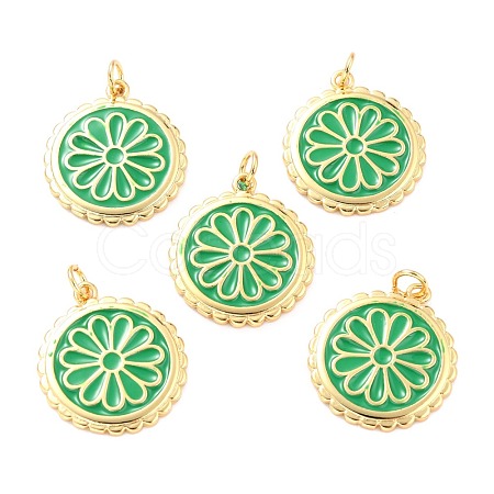 Real 18K Gold Plated Brass Pendants KK-L206-013G-06-1