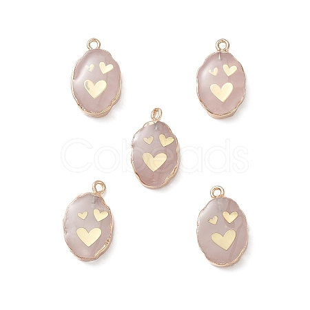Natural Rose Quartz Pendants G-K333-01H-1