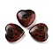 Heart Natural Mahogany Obsidian Worry Stone, Anxiety Healing Thumb Stone, 19.5~20.5x20~20.5x5.8~6.8mm