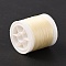 Luminous Polyester Cords, Round, Antique White, 0.1mm, about 109.36 Yards(100m)/Roll