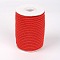 Round Polyester Cords, Red, 4mm, about 21.87 yards(20m)/roll