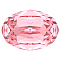 Preciosa&reg MAXIMA Crystal Fancy Stones, Czech Crystal, 435 12 601 Oval, Dura Foiling, 70020 Light Rose, 18x13mm