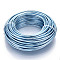 Round Aluminum Wire, Bendable Metal Craft Wire, for DIY Jewelry Craft Making, Light Steel Blue, 9 Gauge, 3.0mm, 25m/500g(82 Feet/500g)