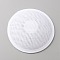 Cotton & Felt Round Fascinator Hat Base for Millinery, with Iron Alligator Clip, White, 130~135x2.5mm