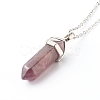 Bullet Shaped Natural Mixed Gemstone Jewelry Sets SJEW-JS01204-4