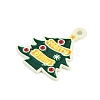 Christmas Theme Spray Painted Alloy Enamel Pendants ENAM-Z020-01K-2