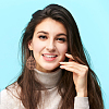2 Pairs 2 Style Natural Wood Hollow Out Teardrop Dangle Earrings EJEW-AN0001-54-5