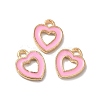 Alloy Enamel Charms ENAM-Q448-07LG-3