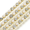 Brass Rhinestone Strass Chains CHC-N017-001A-A25-1