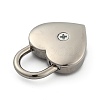 Heart Shaped Zinc Alloy Padlock PALLOY-B025-01P-3