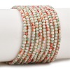 Glazed Porcelain Beads Strands PORC-P034-2mm-01-2