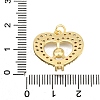 Brass Micro Pave Cubic Zirconia Pendants KK-K401-13G-3