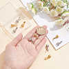 DICOSMETIC 16Pcs 2 Colors Brass Micro Pave Cubic Zirconia Ice Pick Pinch Bails KK-DC0001-97-3